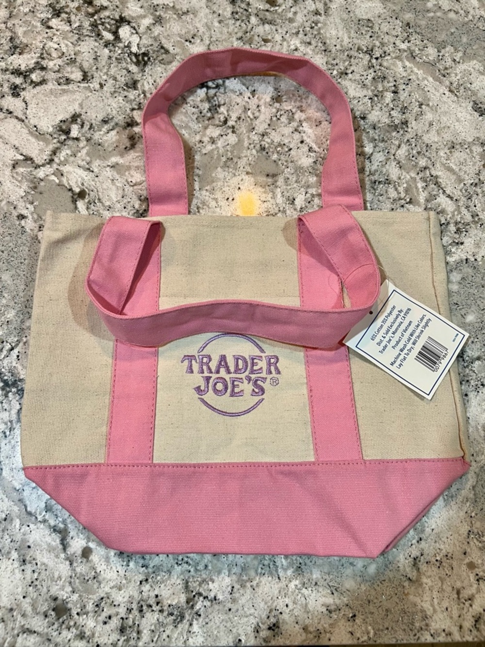 Trader Joe’s LIMITED EDITION PINK Canvas Tote Bag!